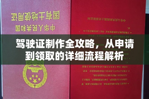 顺城驾驶证制作全攻略，从申请到领取的详细流程解析